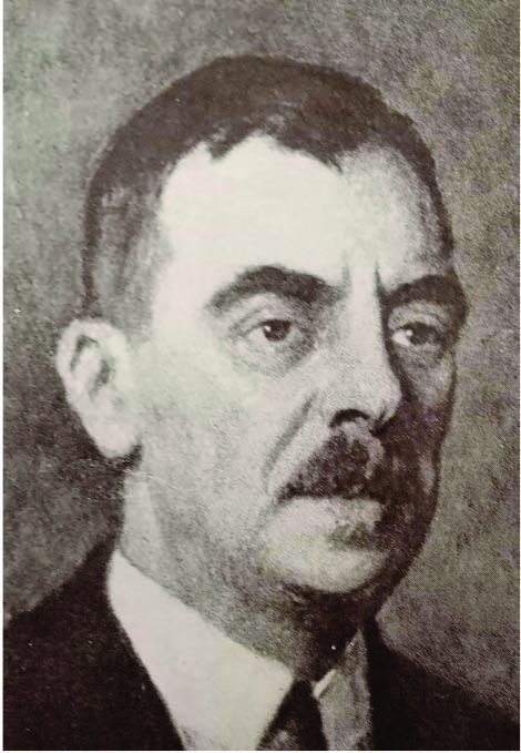 A portrait of Prof. Boev, painted by Tseno Todorov